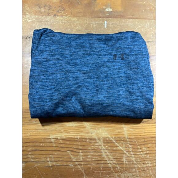 Under Armour ColdGear Hoodie Men’s Small Blue Heather Pullover Loose Fit - Picture 6 of 6